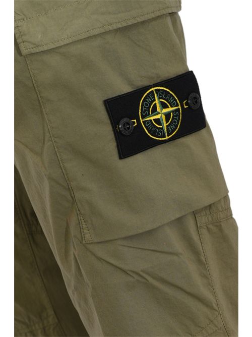 Pantalone cargo Paracadute 3100031 in cotone Military green STONE ISLAND | 3100031S0003V005G